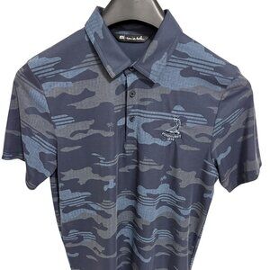 Travis Mathew Polo Golf Shirt Mens Size Medium Pinehurst 1895 Logo